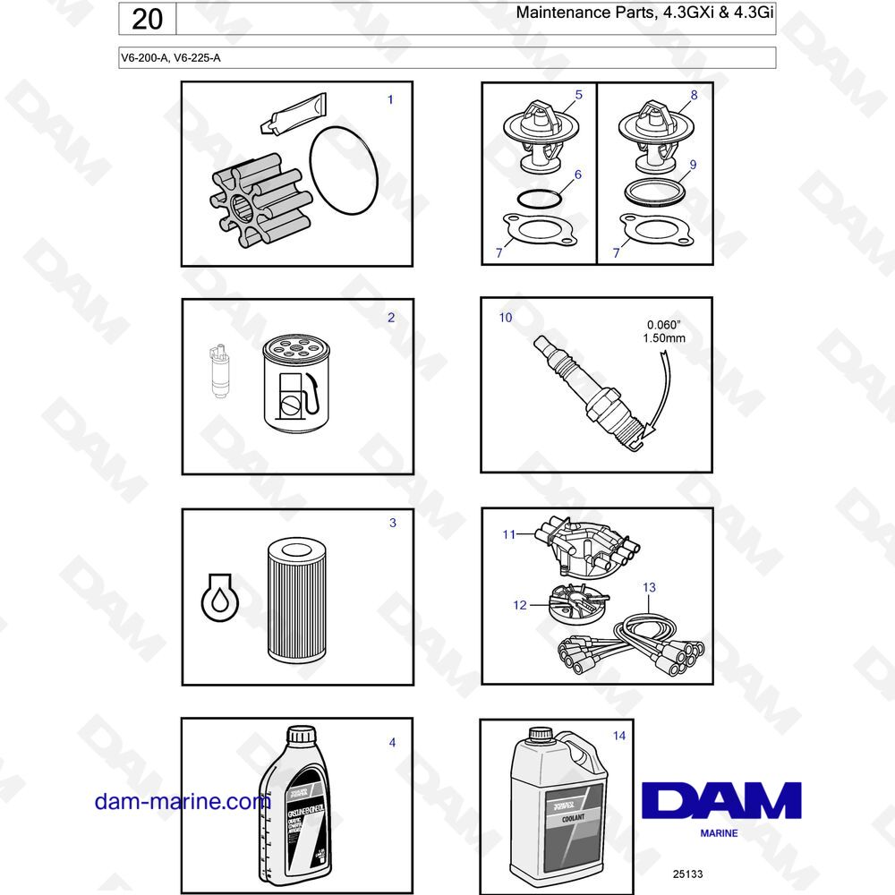 Spare Parts And Exploded Views For Volvo Penta V